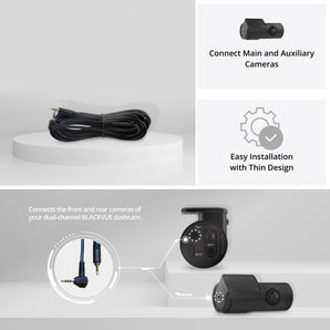 BlackVue 6m Analog Video Rear Camera Cable for DR490 & DR590 2 Channel Dash Cam