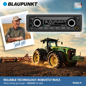 Blaupunkt Denver 412 DAB Head Duty 12 Volt AUX USB Bluetooth Radio 12v Stereo - CEN