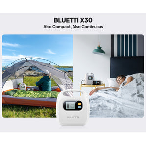 Bluetti X30 297Wh CPAP Power Bank Compact Portable For Camping Travel Emergency - CEN
