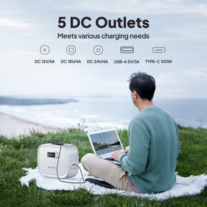 Bluetti X60 614Wh CPAP Power Bank Compact Portable For Camping Travel Emergency - CEN