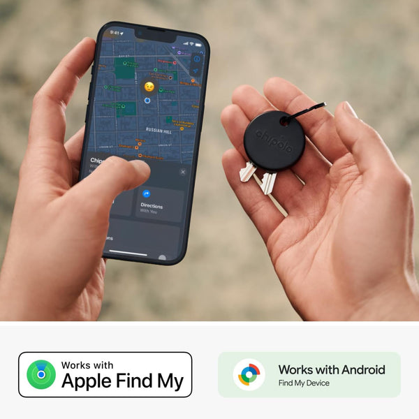 Chipolo POP Tracker Tag Works with Apple or Google's Find My Device Black - CEN