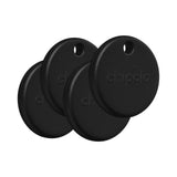 Chipolo POP Tracker Tag Works with Apple or Google's Find My Device 4 Pack Black - CEN