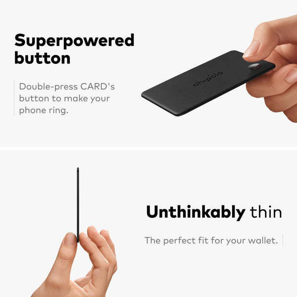 Chipolo CARD Bluetooth Wallet Tracker Apple Google Find My