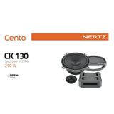 Hertz Cento CK 130 5.25 Inch 13cm 2 Way Car Door Component Speakers 70w RMS Pair-4