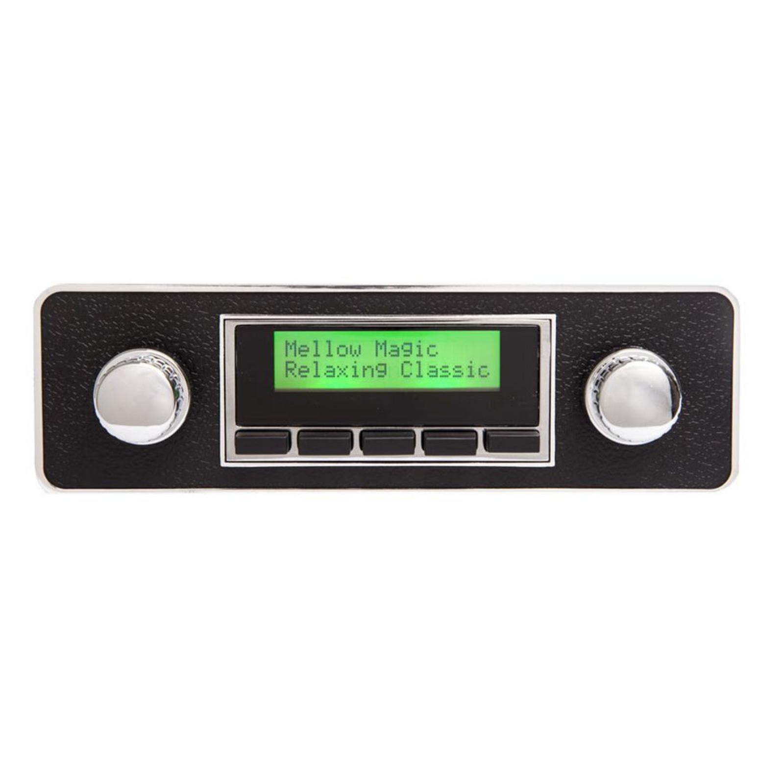 Vintage Car Stereo 100 DAB Spindle Mount Radio Stereo Rear USB Chrome – CEN