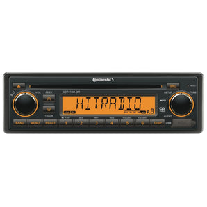Continental CD7416U-OR Car Stereo FM Radio CD Player USB Retro Classic OEM Look - CEN