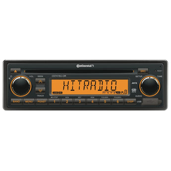 Continental CD7416U-OR Car Stereo FM Radio CD Player USB Retro Classic OEM Look - CEN