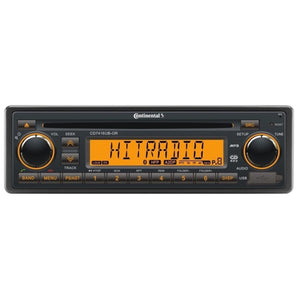 Continental CD7416UB-OR Car Stereo Radio Bluetooth CD Player USB Retro OEM Look - CEN