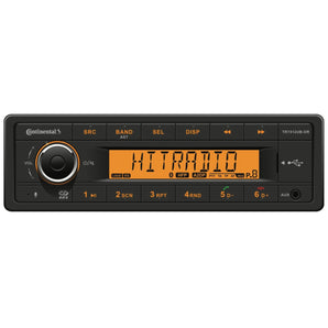 Continental TR7412UB-OR Car Stereo Radio Bluetooth USB Mechless Retro OEM Look - CEN