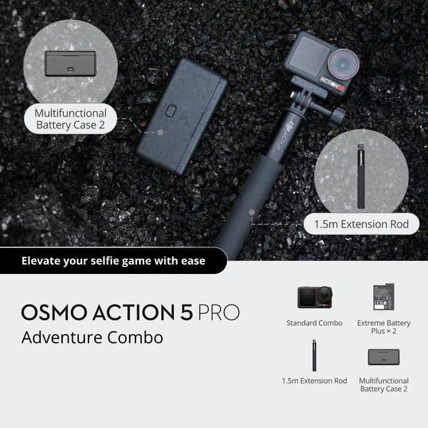 DJI Osmo Action 5 Pro Adventure Combo 4K 120fps 1/1.3 Inch Sensor Action Camera
