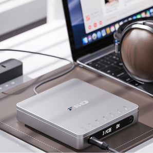 Fiio DM13 BT Portable Stereo CD Player USB aptX HD Hi-Res Bluetooth Silver - CEN