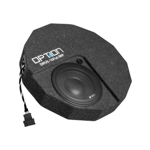Option Audio Drive-10Flat Plug & Play Subwoofer Upgrade for VW Golf Mk8 300w RMS