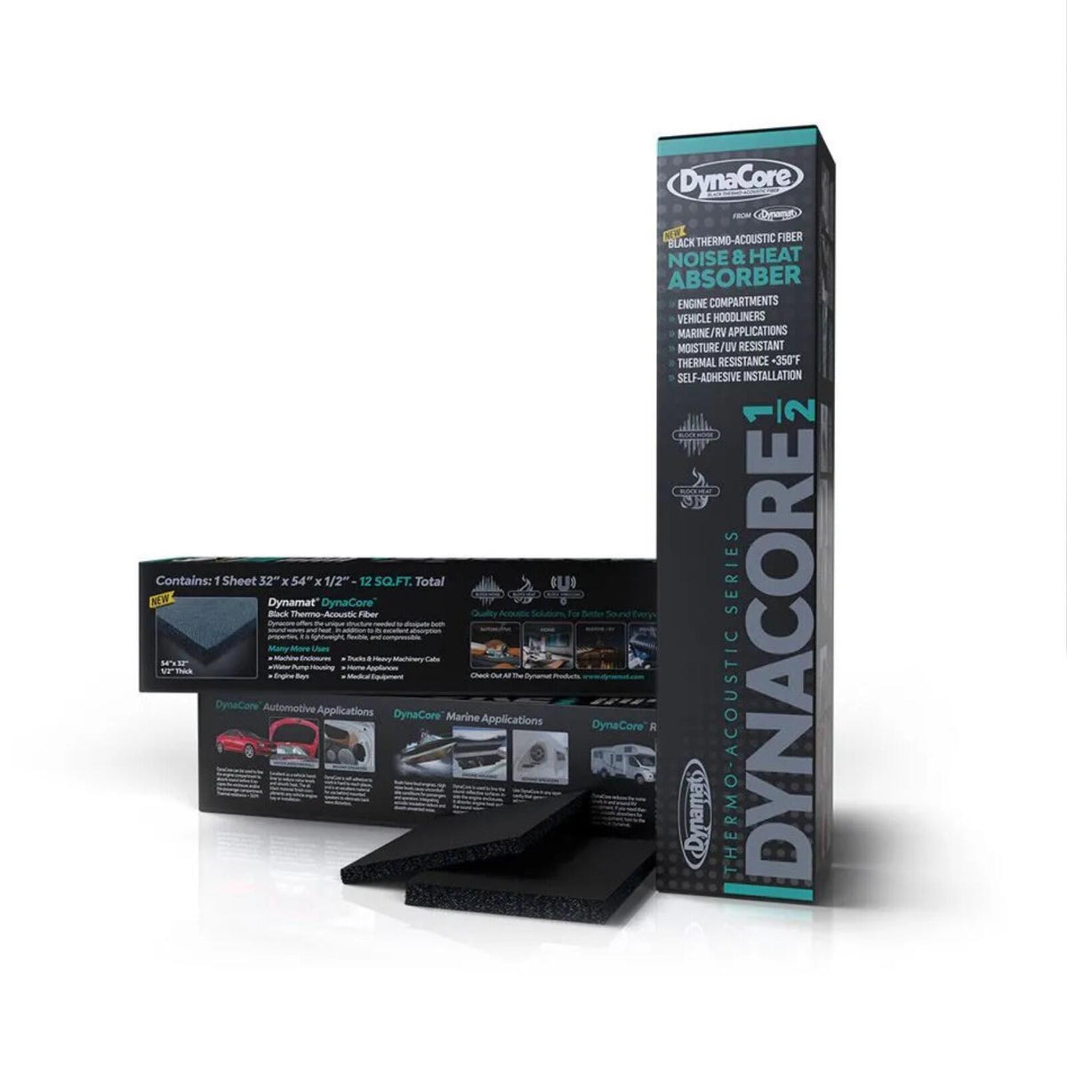 Dynamat DynaCore 1/2 Inch 12mm Thermal Acoustic Foam Noise & Heat Reduction - CEN