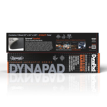 Dynamat DynaPad Roll 3/8 Inch 11mm Heavy Weight Noise Control & Heat Reduction - CEN
