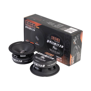 Edge Unlimited Series EDUPRO6-E3 Pro Midrange Speakers 6.5 Inch 400w RMS Pair