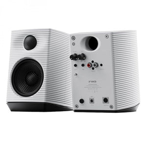 FiiO SP3 High Fidelity Active Desktop Computer Speakers White with RGB LED Lights - CEN