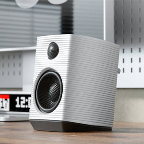 FiiO SP3 High Fidelity Active Desktop Computer Speakers White with RGB LED Lights - CEN