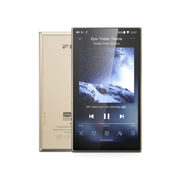 FiiO M21 DAP Portable Hi-Res Digital Audio Music Player Bluetooth Titanium Gold - CEN