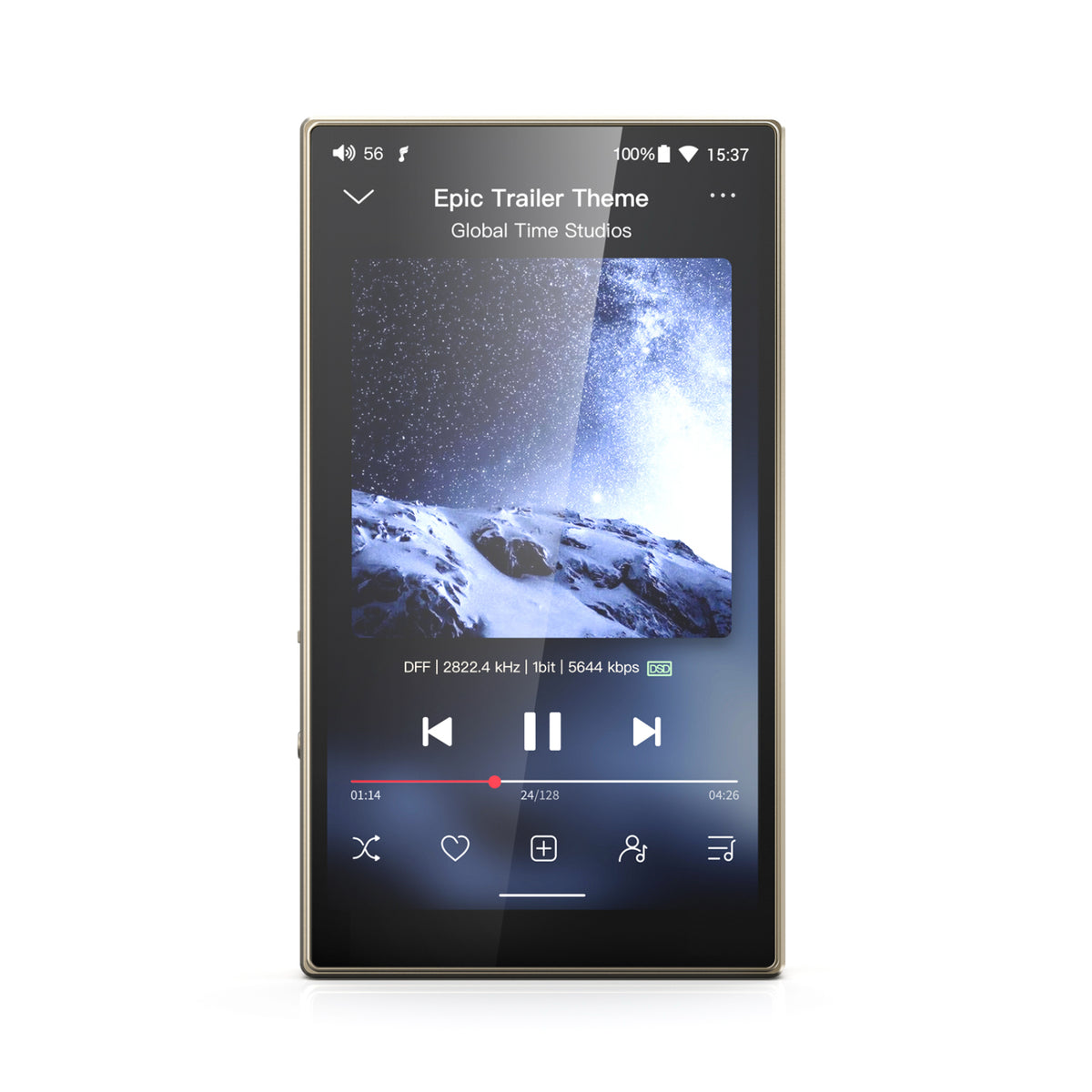 FiiO M21 DAP Portable Hi-Res Digital Audio Music Player Bluetooth Titanium Gold - CEN