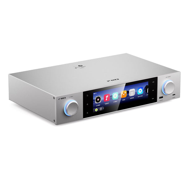 FiiO S15 Desktop Hi Res Audio Music Streamer 7.84 Inch Display Android 12 Silver - CEN