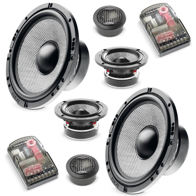 Focal 165 AS3 Access Series 3 Way 6.5" Car Door Component Speakers 80w RMS Pair