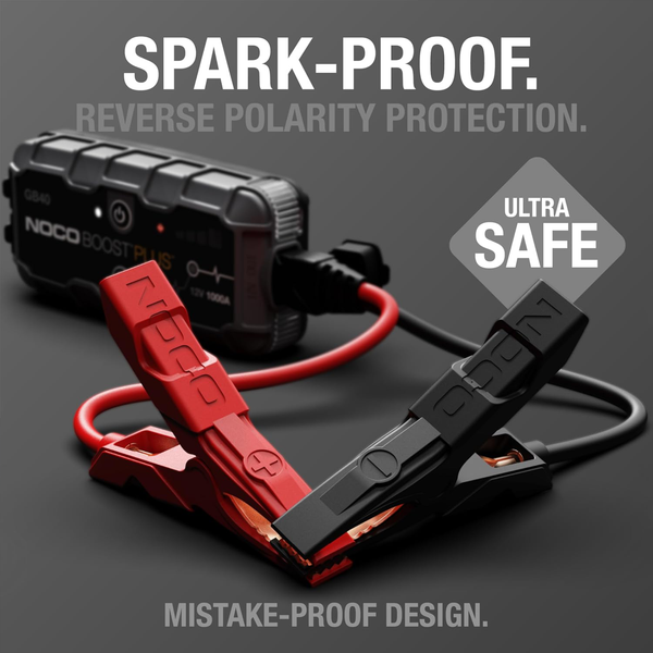 Noco Boost GB40 1000A UltraSafe Jump Starter Power Pack 12V Car Battery Booster - CEN