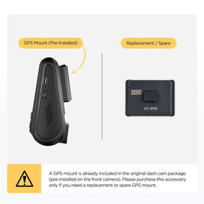 Viofo A119 V3 Windscreen GPS Module Mount & Sticky Pad