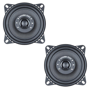 Ground Zero Iridium GZIF 4001FX 10cm 2 Way Shallow Depth Mount Speakers 50w RMS - CEN