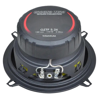 Ground Zero Titanium GZTF 5.2X 5 Inch 2 Way Car Van Coaxial Door Speaker 80w RMS - CEN