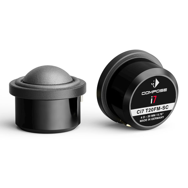 Helix Compose i7 Ci7 T20FM-SC Tweeters 0.75 Inch 20mm FlexMount Silk Dome - CEN
