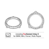 Helix Compose FlexMount 100 CFMK100 BMW.3 4 Inch Midrange Adaptor for BMW, Mini - CEN
