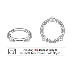 Helix Compose FlexMount 100 CFMK100 BMW.2 4 Inch Midrange Adaptor for BMW, Mini - CEN