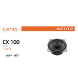 Hertz Cento CX 100 4 Inch 10cm 2 Way Car Dash Door Coaxial Speakers 40w RMS Pair - CEN