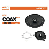 Hertz Dieci DCX 160.3 6.0" 16.0cm 2 Way Car Door Coaxial Speakers 60w RMS Pair - CEN