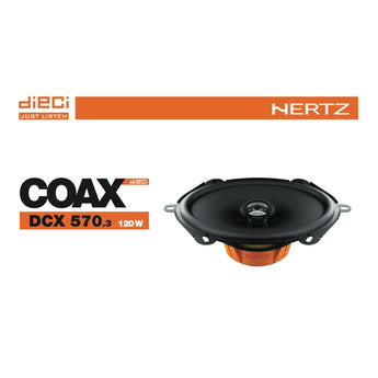 Hertz Dieci DCX 570.3 5x7" 2 Way Car Door Shelf Coaxial Speakers 60w RMS Pair - CEN