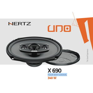 Hertz UNO X 690 6x9" 2 Way Car Van Parcel Shelf Coaxial Speakers 85w RMS Pair - CEN