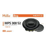 Hertz Mille Pro MPS 300 S2 Sub 12 Inch 30cm Shallow Car Subwoofer 2 Ohm 500w RMS - CEN
