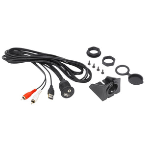Hertz Marine HMA USB AUX IN 2m Waterproof Extension Cable for HMR Source Units