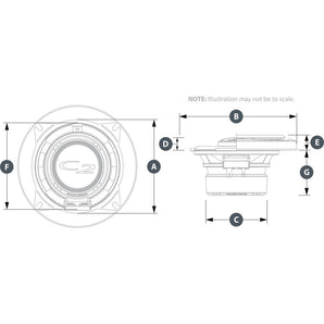 JL Audio C2-400x C2 Series 4" 10cm Coaxial Car Door Dash Speakers 35w RMS Pair - CEN