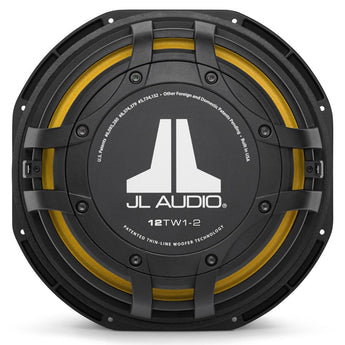 JL Audio 12TW1-2 12 Inch Sub TW1 Series Shallow Mount Subwoofer 2 ohm 300w RMS - CEN
