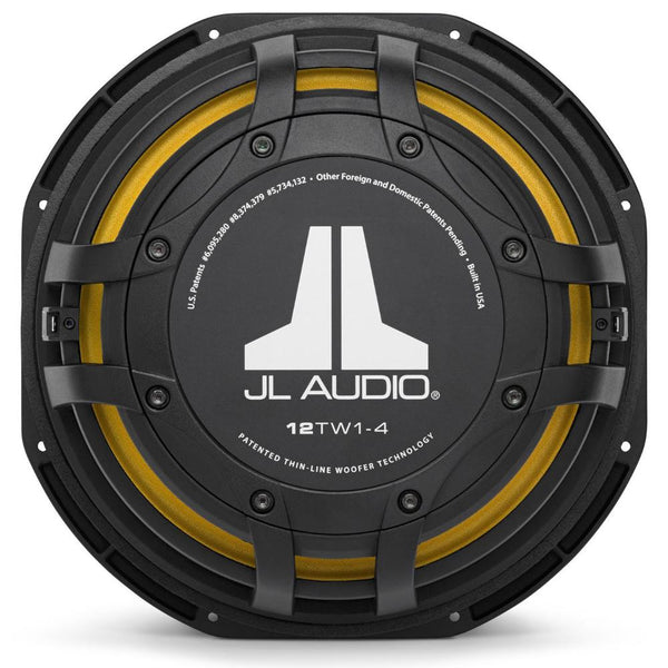 JL Audio 12TW1-4 12 Inch Sub TW1 Series Shallow Mount Subwoofer 4 ohm 300w RMS - CEN