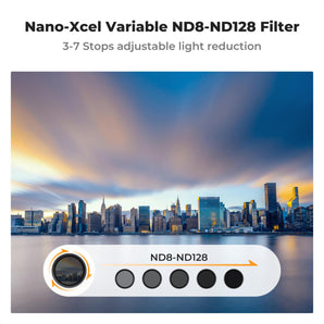 K&F Concept 49mm Variable ND Filter ND8-ND128 VND Nano X Series - CEN