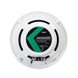 Kicker Marine Speakers KM Series 6.5 Inch Coaxial White Grills Boat Rib 50w RMS-4