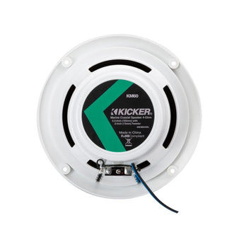 Kicker Marine KA49KM604WL Speakers KM 6.5" Coaxial White LED Grills Boat Rib 50w-4