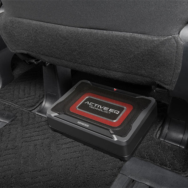 Kenwood KSC-PSW7EQ Sub Compact Active Powered Underseat Subwoofer with Remote - CEN