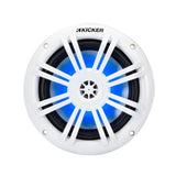 Kicker Marine KA49KM604WL Speakers KM 6.5" Coaxial White LED Grills Boat Rib 50w - CEN