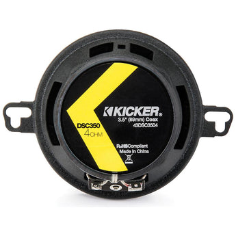 Kicker DSC3504 DS Series 3.5" 9cm 2 Way Car Door Dash Coaxial Speakers 20w RMS - CEN