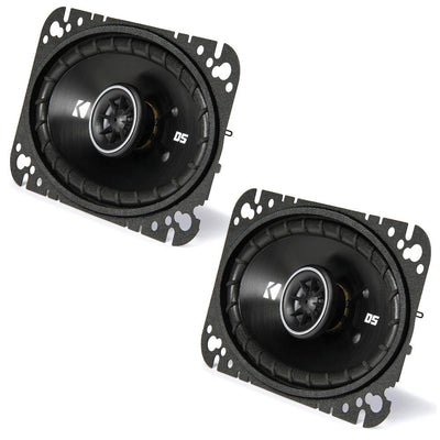 Kicker 43DSC4604 DS Series 4x6" 2 Way Car Door Shelf Coaxial Speakers 30w RMS