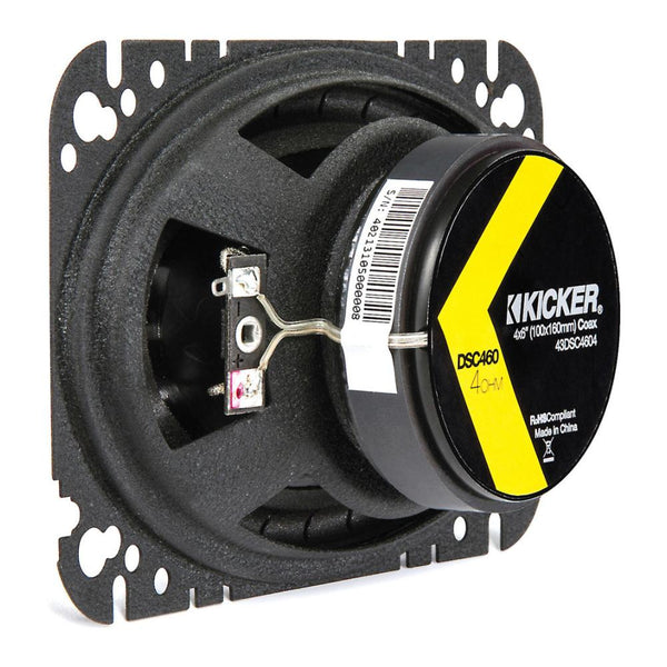 Kicker DSC4604 DS Series 4x6" 2 Way Car Door Shelf Coaxial Speakers 30w RMS - CEN