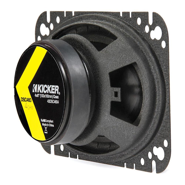 Kicker DSC4604 DS Series 4x6" 2 Way Car Door Shelf Coaxial Speakers 30w RMS - CEN